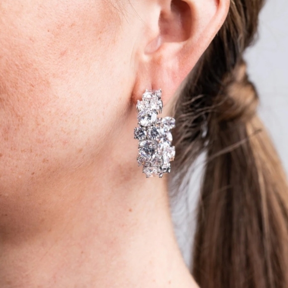 Kenneth Jay Lane Inside Out Statement Hoop Earrings - Picture 16 of 17